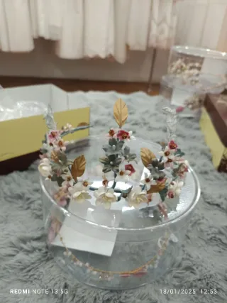 Tocados florales para comunión/boda