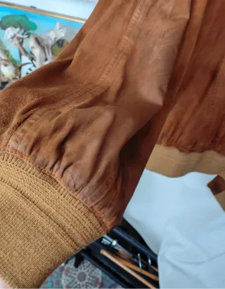 Blouson VERAPELLE scamosciato uomo taglia 52