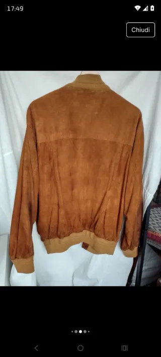 Blouson VERAPELLE scamosciato uomo taglia 52