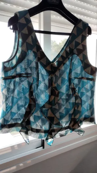 Traje de vestir dos piezas tornasol