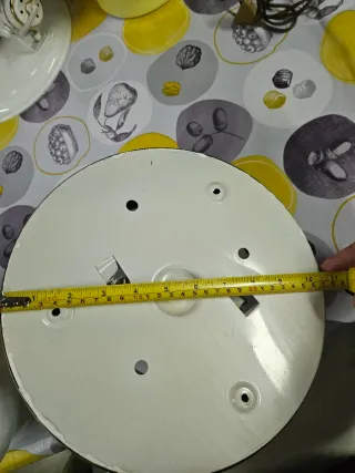 Plafón de techo cristal y metal dorado