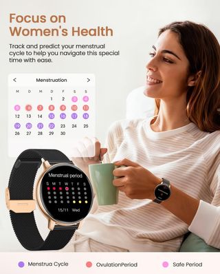 NUEVO Reloj Inteligente Mujer Negro Oro