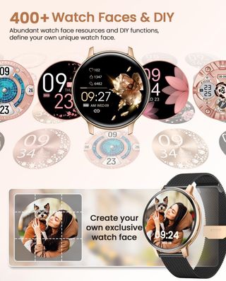 NUEVO Reloj Inteligente Mujer Negro Oro