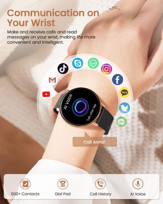 NUEVO Reloj Inteligente Mujer Negro Oro