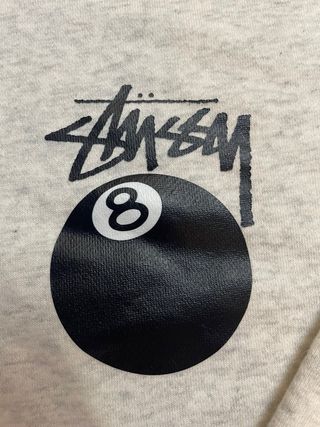 Sudadera Stussy 8 Ball Gris