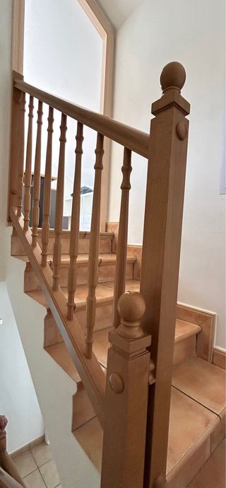 Barandilla de madera 3 tramos