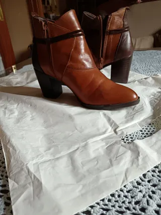 Botines piel tacón comodísimos