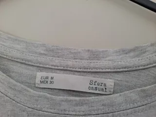 Sfera Camiseta Gris con Lentejuelas