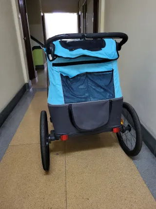 Carro doble para bicicleta