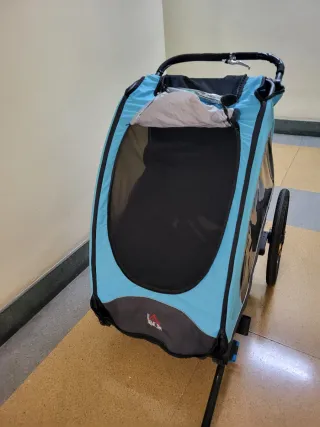 Carro doble para bicicleta