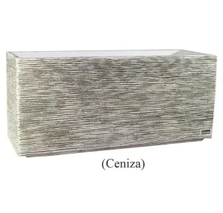 Jardinera rectangular piedra decoración exterior