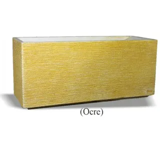 Jardinera rectangular piedra decoración exterior