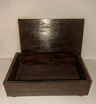 Scatola portagioie in legno 22x16x6 cm