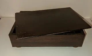 Scatola portagioie in legno 22x16x6 cm