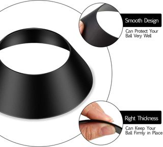 6 Supporti Base Pallone Calcio Nero