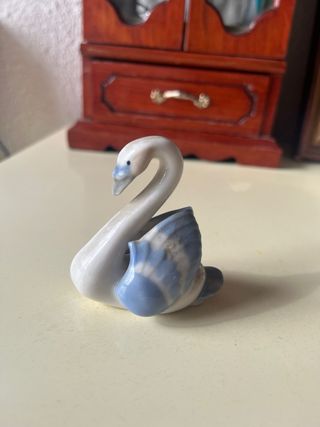 Cisne de Cristal Soplado Transparente