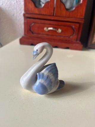 Cisne de Cristal Soplado Transparente