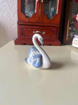 Cisne de Cristal Soplado Transparente