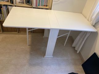 Mesa plegable 70x140cm abierta