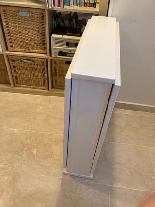 Mesa plegable 70x140cm abierta