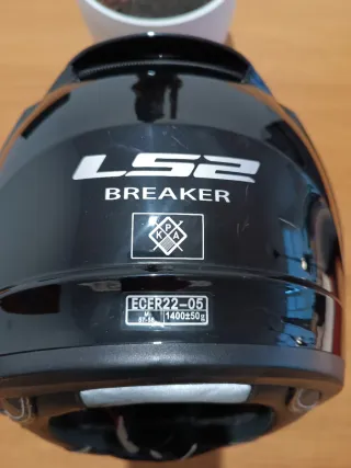 Casco de moto negro LS2