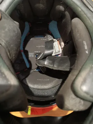 Casco de moto negro LS2