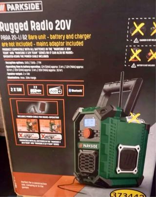 Radio Portátil Parkside PBRA 20-LI A1 12V/20V