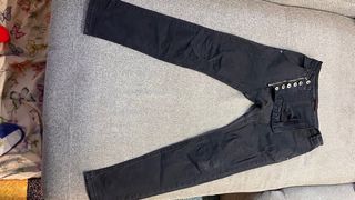 Vaqueros Place du Jour verde desgastado. Dos pares