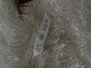 Suéter blanco suave para niña (9–10 años)