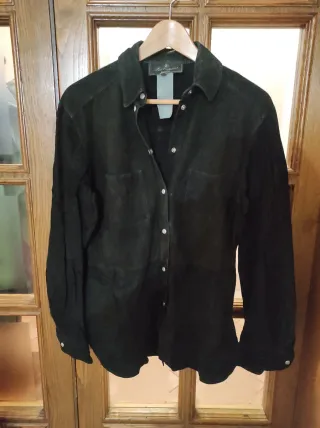 Camicia Les Copains in pelle nera