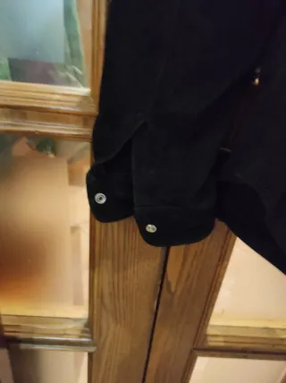 Camicia Les Copains in pelle nera