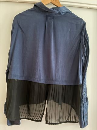 Camisa Desigual Azul y Negra