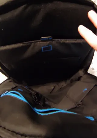 Mochila acolchada gris