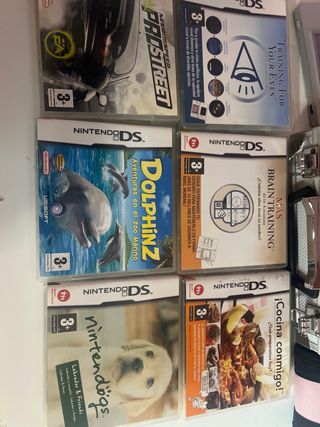 Nintendo DS Plata con juegos