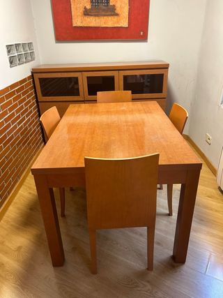 Mesa comedor madera cerezo