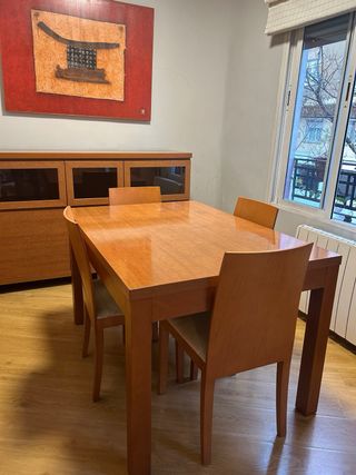 Mesa comedor madera cerezo
