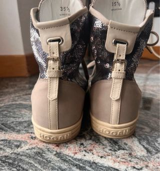 Scarpe Hogan Beige e Argento