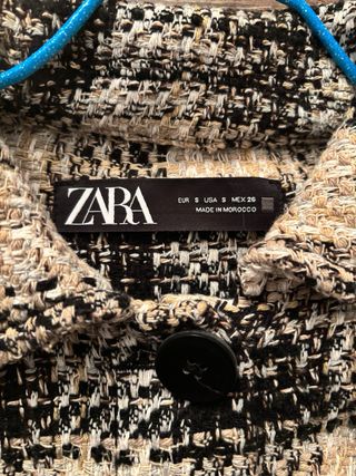 Chaqueta Mujer Zara cuadros Talla S
