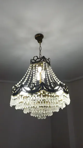 Lámpara de techo cristal vintage