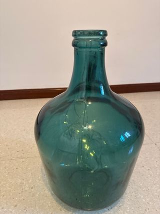 Damajuana grande vidrio azul verdoso Urge venta