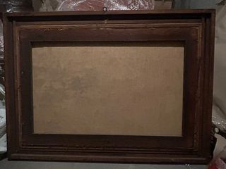 Quadro antico olio su tela con cornice originale