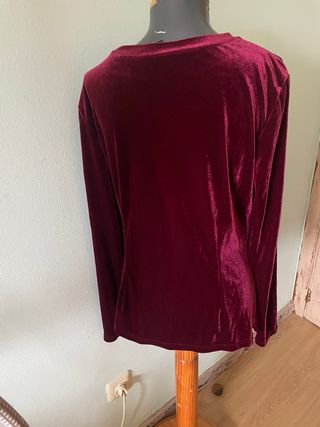 Jersey Terciopelo Drapeado Talla L