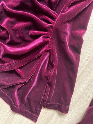 Jersey Terciopelo Drapeado Talla L