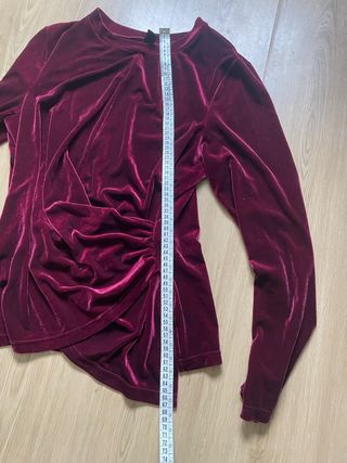 Jersey Terciopelo Drapeado Talla L