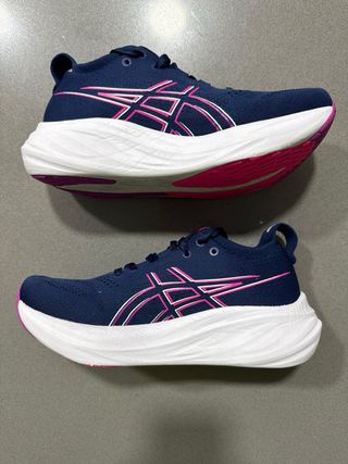 Asics Nimbus 26 Azul/Rosa Talla 38
