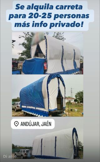 Se alquila carreta para romería