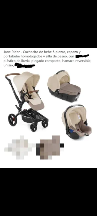 Jané Rider Cochecito Bebé 3 Piezas Carro Maxi cosi
