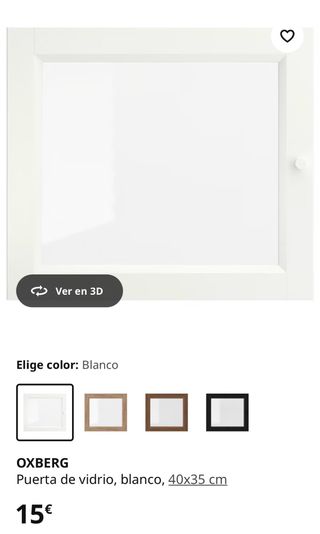 Puertas Oxberg Blanca y Vidrio