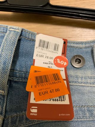 Pantalón G-Star RAW Straight Fit Azul