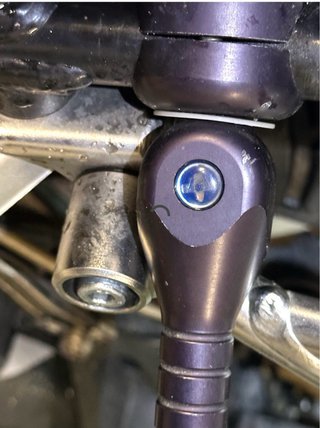 Maneta elevación moto negra